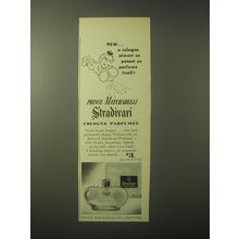 1948 Prince Matchabelli Stradivari Cologne Parfumee Ad - Almost as Potent