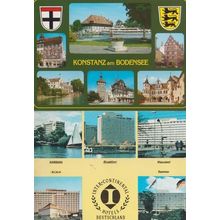 Inter Continental Hotel Hotels Germany 2x Postcard