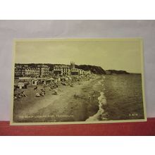 THE BEACH, TEIGNMOUTH, DEVON. unused vintage postcard by Valentine 1950s =