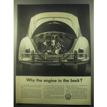 1959 Volkswagen Beetle Ad - Why the engine in the back?
