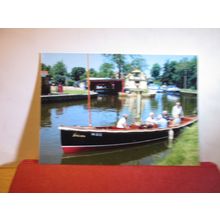 'FALCON' STEAM BOAT, MUSEUM OF THE BROADS, STALHAM, NORFOLK unused postcard (A =
