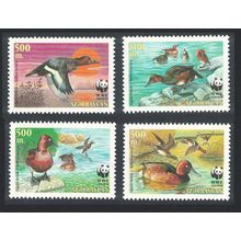 Azerbaijan WWF Birds Ferruginous Duck 4v 2000 MNH SG#480-483 MI#474-477