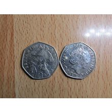 GB 2017 Elizebeth II Decimal 50p Benjamin Bunny Coin