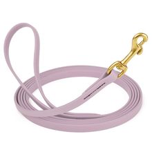 Dog Pet Leash Pastel Purple w/ Brass Hardware W 1/2" - L33'
