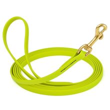 Dog Pet Leash Safety Yellow w/ Brass Hardware W 1/2" - L33'