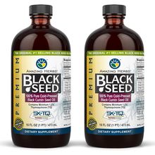 Amazing Herbs Premium Black Seed Oil - Gluten Free, Non GMO, Cold Pressed Nigell