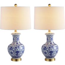 JONATHAN Y JYL1072A-SET2 Set of 2 Table Lamps Jennifer 25.25" Ceramic/Metal LED