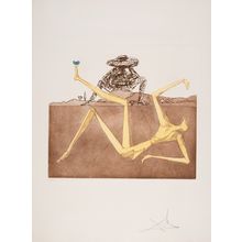 Salvador Dali (1904-1989). The Heart of Madness, from Historia de Don Quichotte