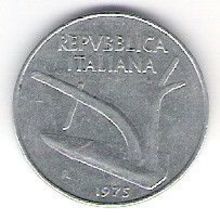 ITALIE 10 LIRE 1975