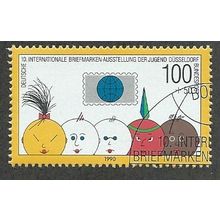 GER 1990 100pf+50 ' YOUTH PHILATELIC EXHIBITION' (EX M/S) FINE USED (EBID52-318)