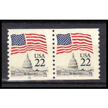 2115a 22c U.S. Flag Fine MNH CNP Left 12 PA0593