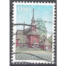 Finland 1970 Michel 671 O Cote (2013) 0.30 Euro Eglise en bois à Keuruu
