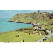 Scarborough Yorkshire Golf Course Putting Bay Postcard