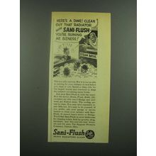 1939 Sani-Flush Cleaner Ad - Here's a Dime Clean Out