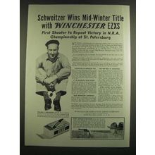 1939 Winchester EZXS Ammunition Ad - William P. Schweitzer