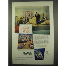1957 Delta Line Cruise Ad - Resort