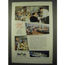 1957 Delta Line Cruise Ad