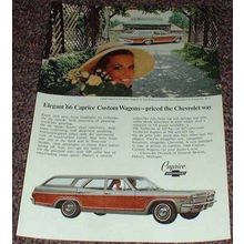 1966 Chevrolet Caprice Custom Wagon Ad, Elegant!!