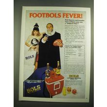 1980 Bols Liqueurs and Brandies Ad - Footbols Fever
