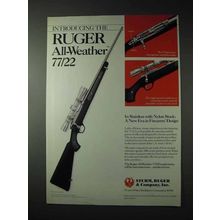 1990 Ruger All-Weather 77/22 Rifle Ad