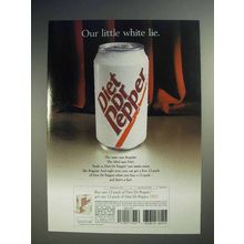 2000 Diet Dr Pepper Soda Ad - Our Little White Lie