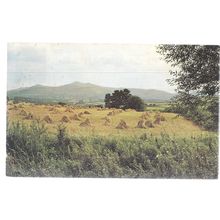 BRECON BEACONS FROM CRUG HILL, BRECON. used vintage postcard, =