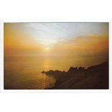 Sunset at Land's End Postcard Cornwall 143