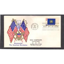 FDC Boerger Cachets 1641 13c New Hampshire (Cachet-U/A) CV00696