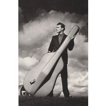 Amazing Cello Bass Man Disaster Storm Photo Award Dutch Art Postcard