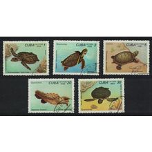Caribic Turtles 5v 1983 CTO SG#2923-2927