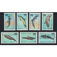 Caribic Whales and Dolphins 7v 1984 MNH SG#2984-2990