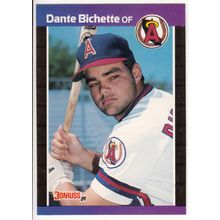 1989 Donruss Dante Bichette rookie baseball card #634 – *denotes*