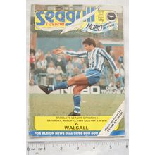1988 programme Brighton & Hove Albion v. Walsall, 12/3