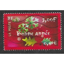 FRA 2000 3.00F 'CHRISTMAS' FINE USED (EBID60-960)