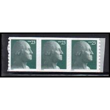 3617 23c George Washington Very Fine MNH Strip of 3 PA3810