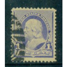 Used 219 1c Benjamin Franklin Almost Very Fine M01908