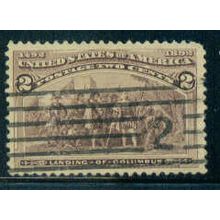 Used 231 2c Landing of Columbus Almost Very Fine A04691