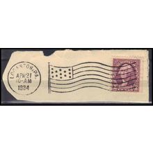 Used 720 3c George Washington Fine Loganton, Pa. BPS E1426