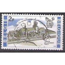 Belgique 1968 Michel 1523 O Cote (2008) 0.25 € Liège Abbaye Saint-Laurent