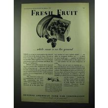 1931 General American Tank Car Ad - Fresh Fruit