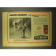 1945 Eveready Batteries Ad - Cartoon by Reamer Keller