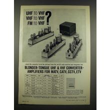 1962 Blonder-Tongue UHF & VHF Converter-Amplifiers Ad - MUC, UC-2, MVC, MLC