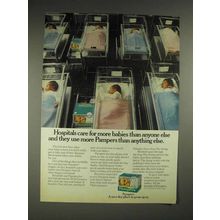 1975 Pampers Diapers Ad - Hospitals Care for More