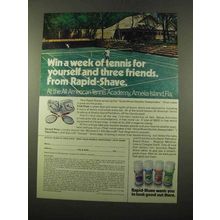 1975 Palmolive Rapid-Shave Ad - Win a Week of Tennis