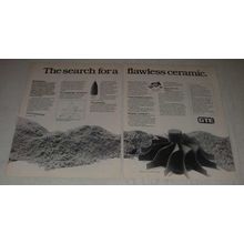 1985 GTE Ceramics Ad - The search for a flawless ceramic