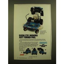 1988 Dixon ZTR 501 Lawn Mower Ad - Mowers Just Turned Pro