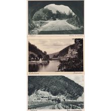 Lillafured Kilatas Boat Train Ship 3x Hungary Old Postcard s