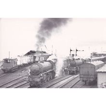 Engine 61261 62034 Mallaig Station in 1961 West Highland Line Postcard