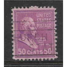 USA 1938 PRESIDENTIAL SERIES 50c BRT PURPLE WILLIAM HOWARD TAFT SG827 FINE USED