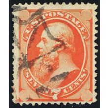 160, Used 7¢ With Silk Fibers NYFM Fancy Cancel Cat $200.00 - Stuart Katz